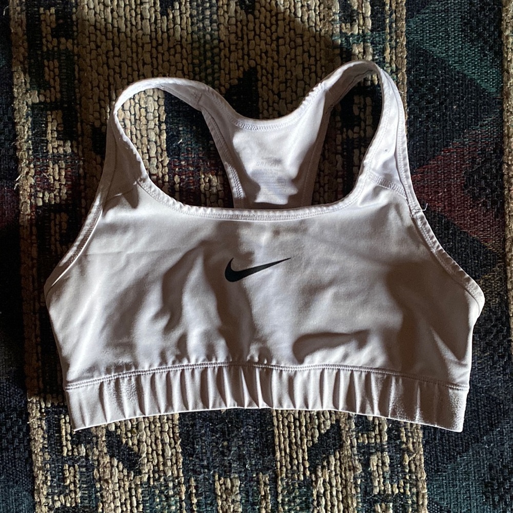 White Nike Sports Bra